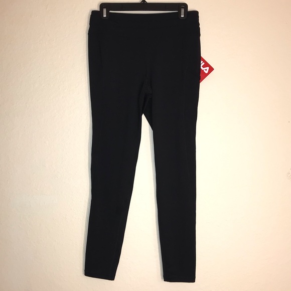 Black Fila Athletic Pants w/Pocket, Medium, NWT! - Picture 2 of 16